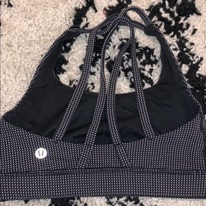 lululemon athletica Intimates & Sleepwear - lululemon black sports bra with white dots lululemon athletica Intimates & Sleepwear - lululemon black sports bra with white dots